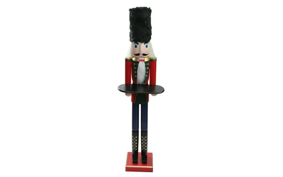 Northlight 48.25 Red And Black Christmas Butler Nutcracker With Tray