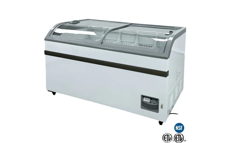 Nsf 58 In. Grocery Freezer 13 Cu.ft. Commercial Freezer Showcase Chest Freezer Display Merchandiser