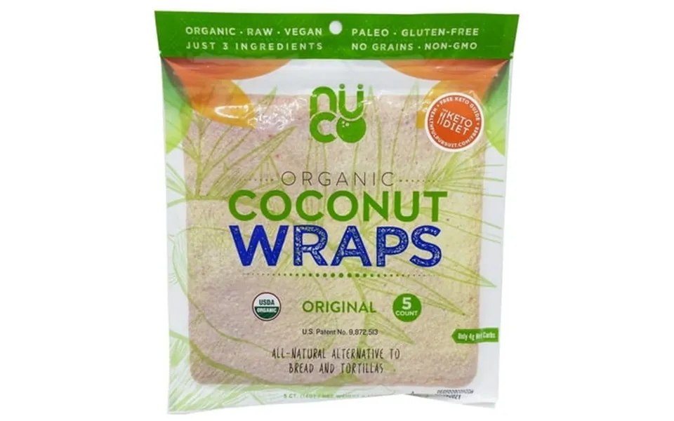 Nuco Original Organic Coconut Wraps - Case Of 12