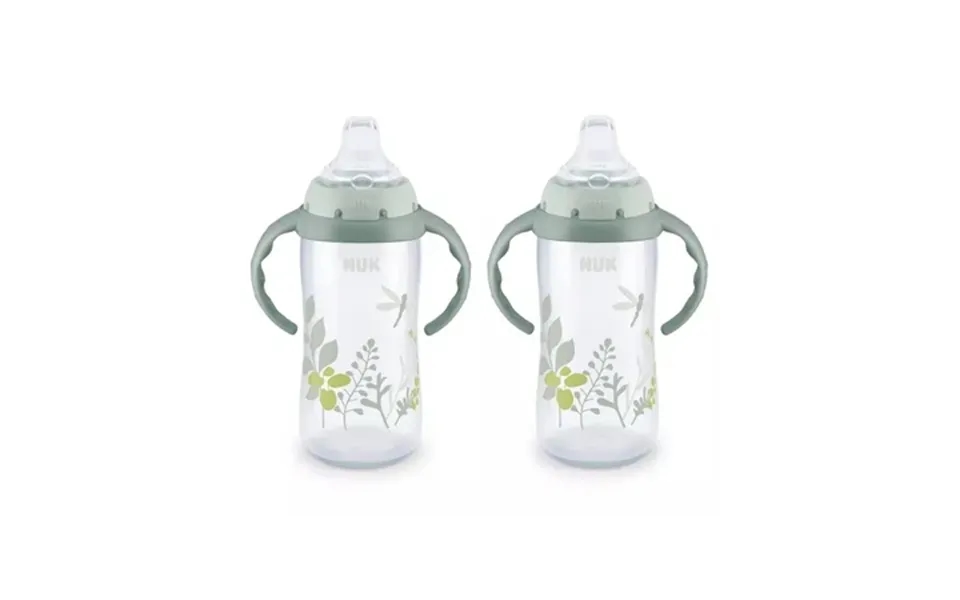 Nuk For Nature Learner Cup 10 Oz 9 Months Bpa Free Spill Proof Sippy Cup 2 Pack