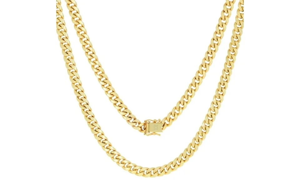 Nuragold 10k Real Yellow Gold Miami Cuban Link 5mm Chain Necklace 16 -30 Italian Jewelry For Men & Women