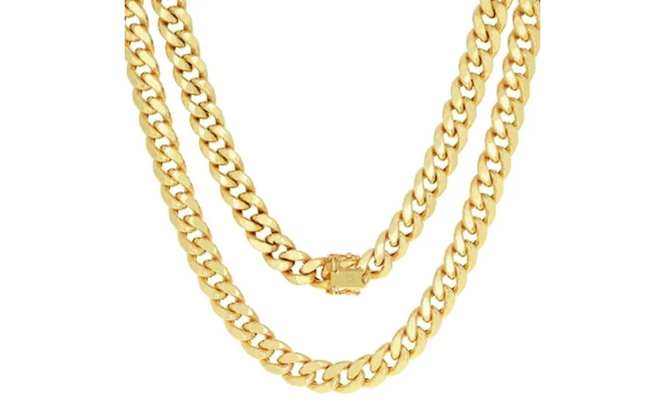 Nuragold 10k Real Yellow Gold Miami Cuban Link 7.5mm Chain Necklace 16 -30 Italian Jewelry For Men & Women