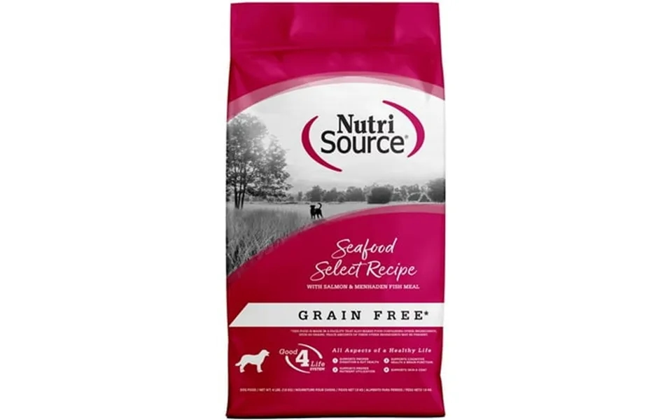 Nutrisource Grain Free Seafood Select Recipe With Salmon & Menhaden Fish Meal Dog Food 4 Lb