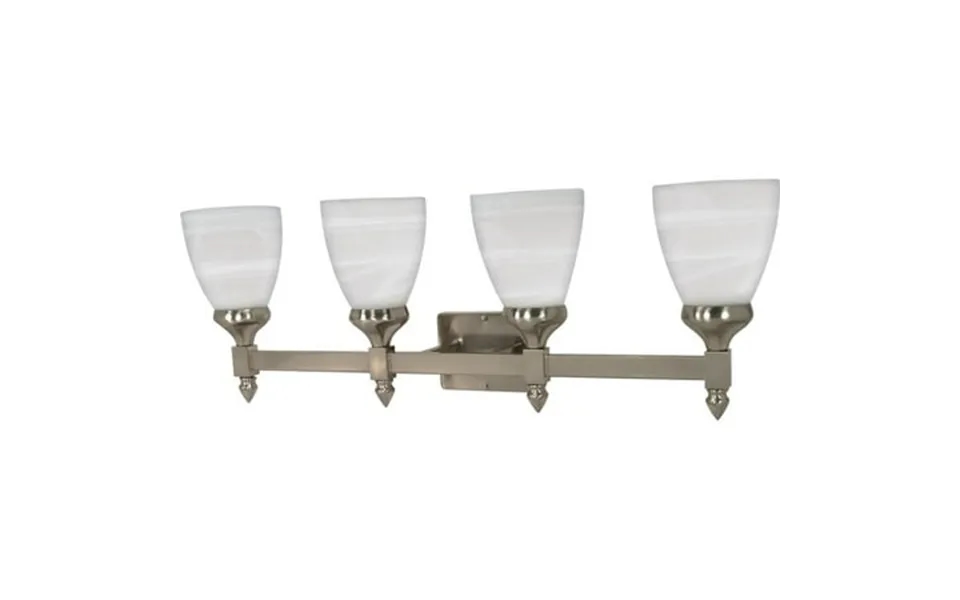Nuvo Lighting 60469 - 4 Light Twist And Lock Base 29 Triumph Brushed Nickel Finish With Alabaster Glass Vanity Light Fix