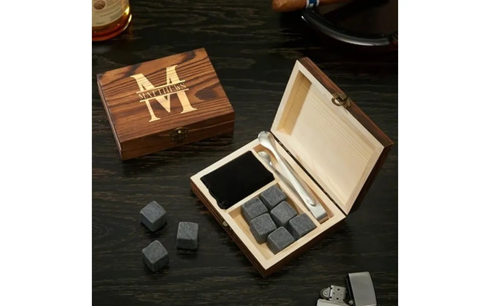 Oakmont Custom Engraved Whiskey Stones Set