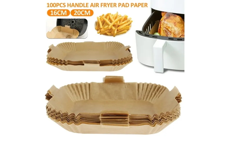 Odomy Air Fryer Disposable Paper Liner 100pcs Square Paper Non-stick Air Fryer Liner Waterproof Baking Food Grade For Ai