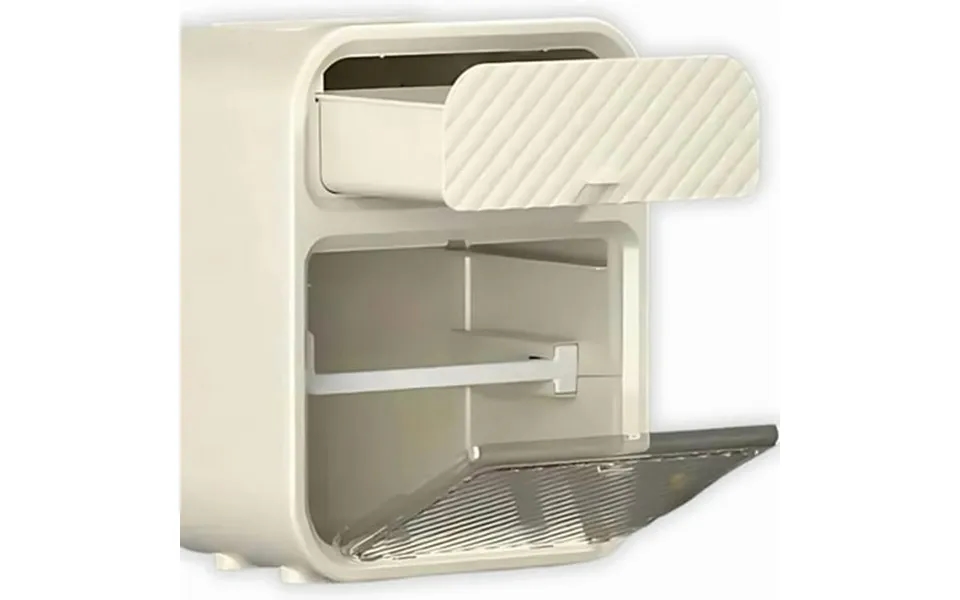 Ofefe Wall Mounted Toilet Paper Holder With Storage Shelf - Adhesive No Drill Bathroom Tissue Dispenser Waterproof Plast