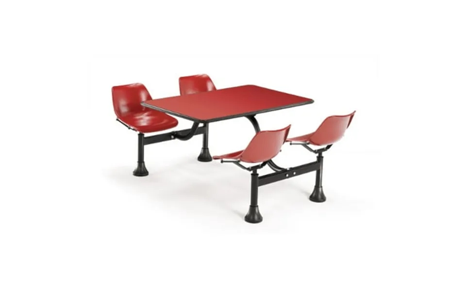 Ofm Cluster 24 X 48 Lunchroom Table In Red And Red