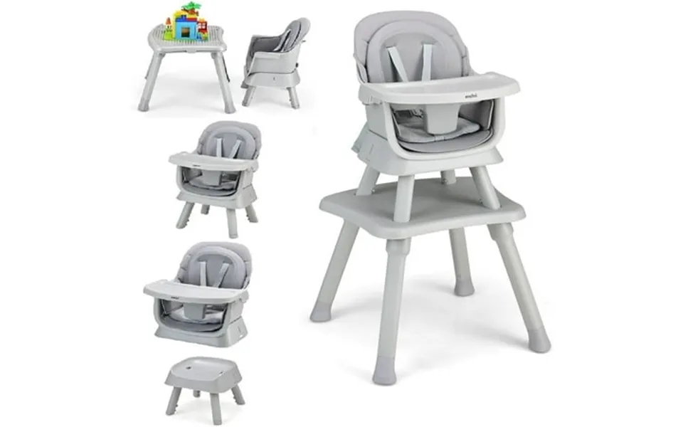 Olakids 8 In 1 Baby High Chair Convertible Highchair For Babies And Toddlers Infant Dining Booster Seat Building Block T