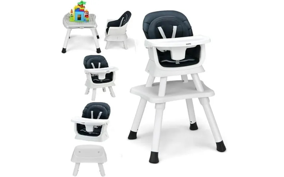 Olakids 8 In 1 Baby High Chair Convertible Highchair For Babies And Toddlers Infant Dining Booster Seat Building Block T