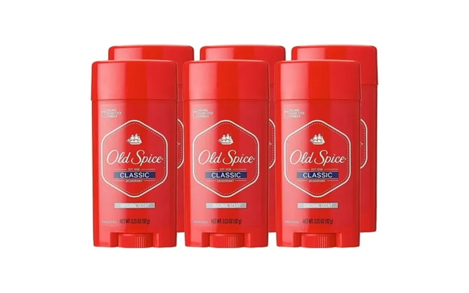 Old Spice Classic Deodorant Stick Original 3.25 Oz Pack Of 6