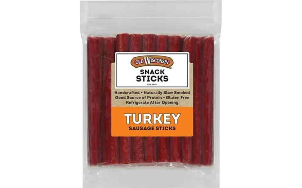 Old Wisconsin Turkey Sausage Snack Sticks Naturally Smoked Ready To Eat High Protein Low Carb Keto Gluten Free 28 Ounce