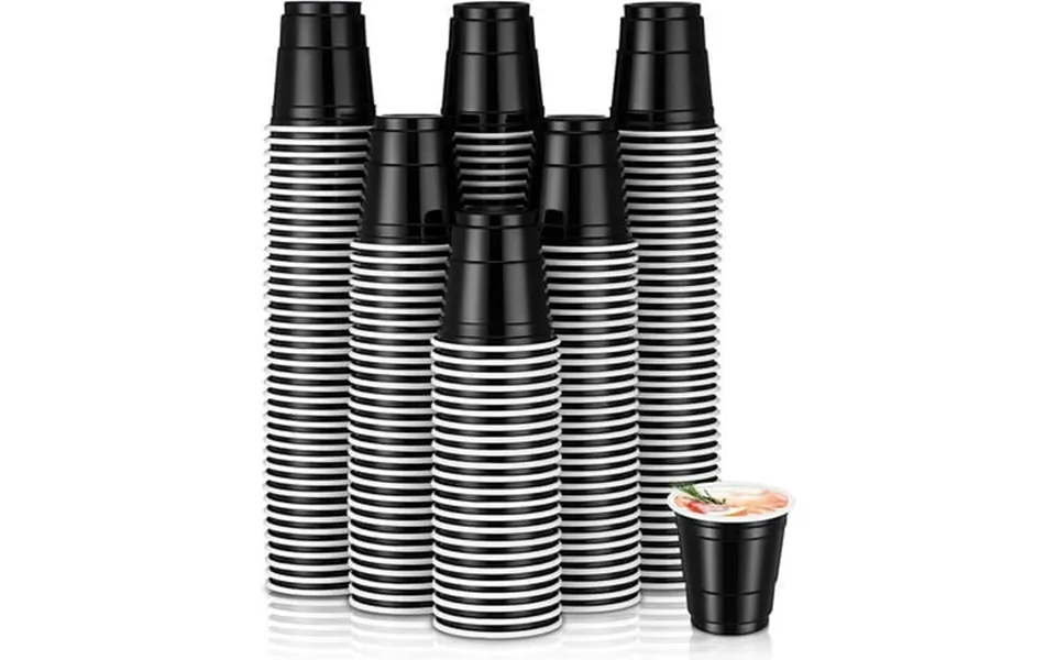 Olurrisa 100pcs 2oz Plastic Party Cups Mini Plastic Cups For Wedding Graduation Party Beer Taste Serving Snacks