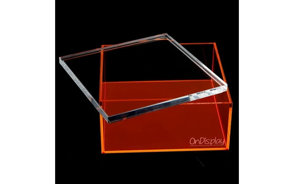 Ondisplay Electric Neon Luxe Clear Acrylic Storage Treasure Box - Large