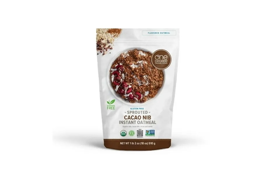 One Degree Pack Of 6 Hot Cereal Flv Cacao Nib Organic Usa 18oz Case6