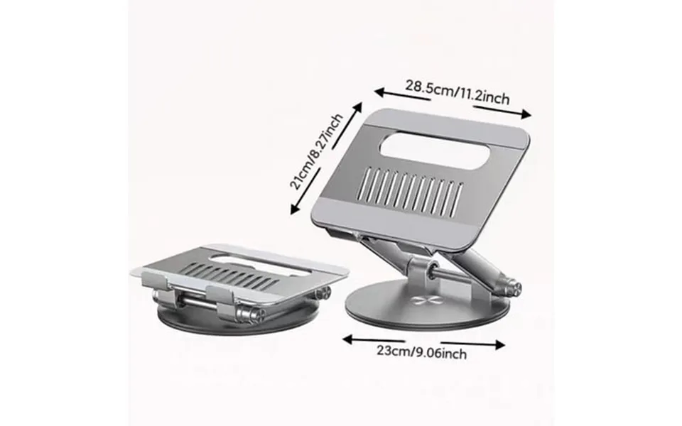 One Hand Rotation 360 Rotation Adjustable Desktop Laptop Stand With Stand Lock