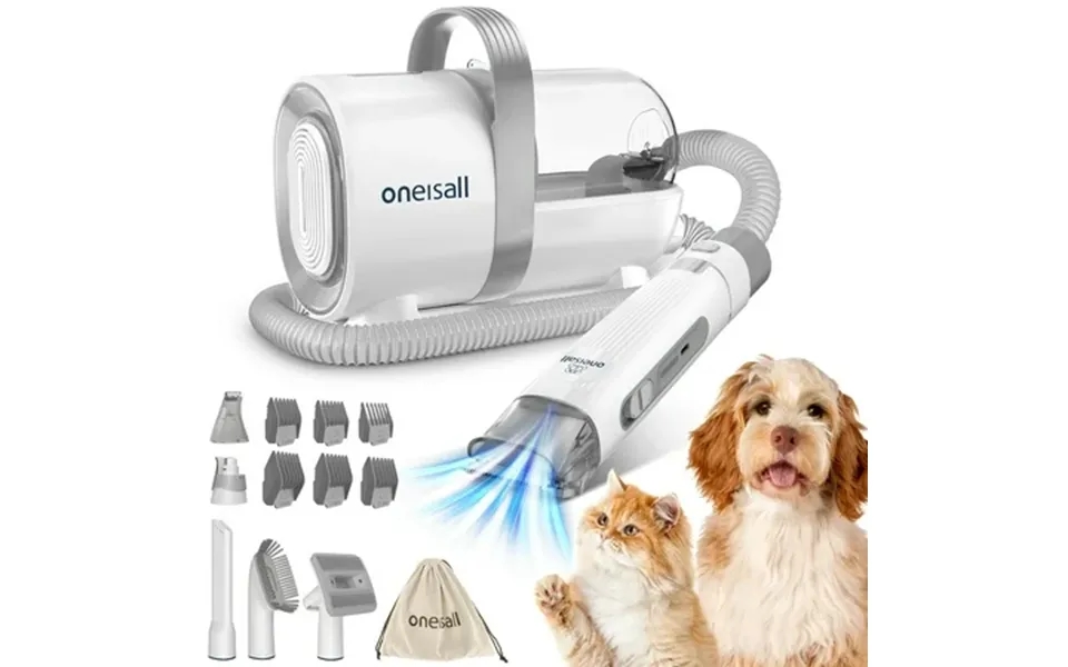 Oneisall Lm3 Dog Grooming Vacuum 8-in-1 Dog Grooming Kit 11000pa Super Suction Dog Hair Vacuum For Shedding Dogs Cats Ha