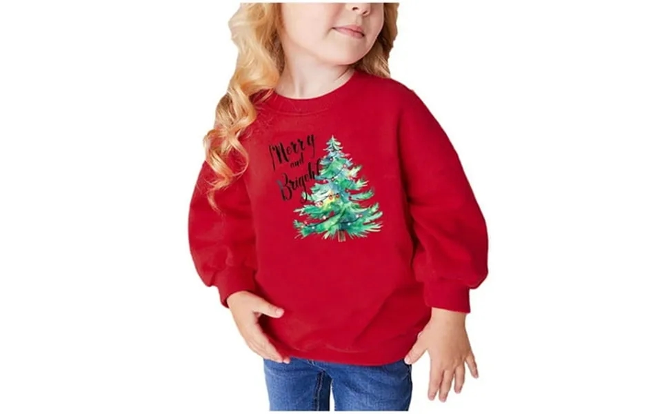 Onxitom Winter Christmas Letter Print Long-sleeved Sweatshirt For Girls And Boys
