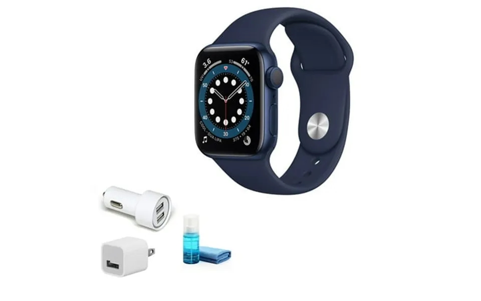 Open Box Apple Watch Series 6 Gps Cellular Navy Sport Band - Kit With Usb Adapter New