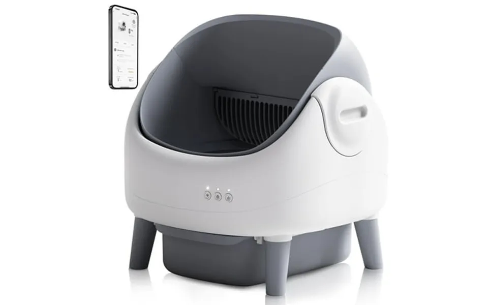 Open-top Self Cleaning Litter Box Automatic Cat Litter Box With App Control Dual Safety Sensors Includes Trash Bags621