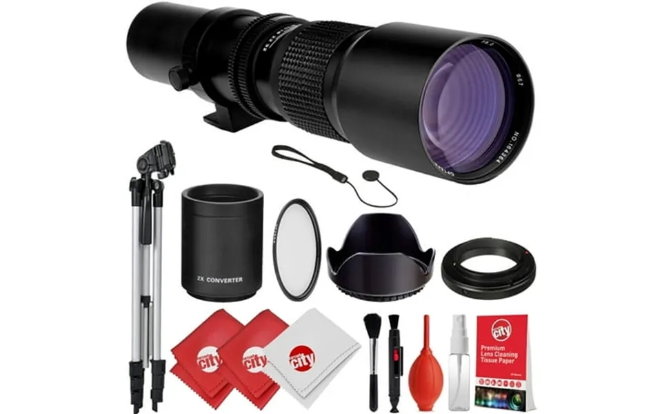 Opteka 500mm 1000mm F 8 Manual Telephoto Lens For Fuji X-pro2 X-pro1 X-t100 X-h1 X-t20 X-t10 X-a10 X-e2s X-t3 X-t2 X-t1