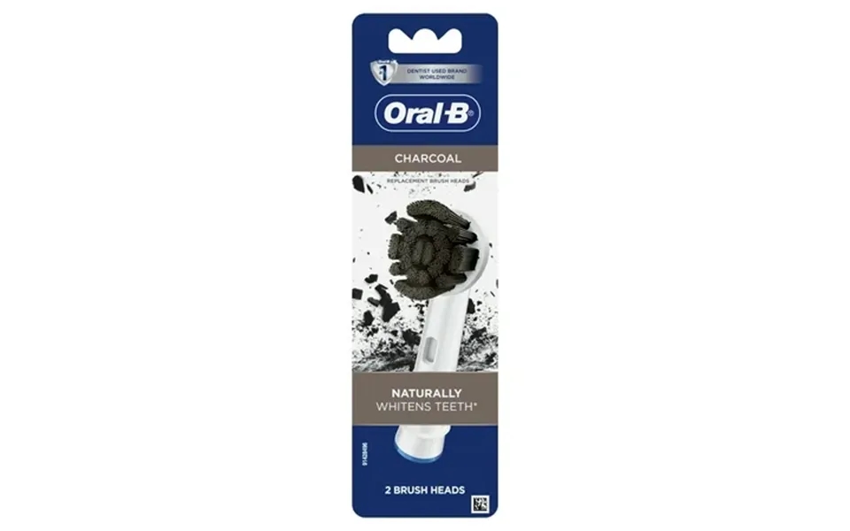 Oral-b Charcoal Electric Toothbrush Replacement Head White 2 Ct