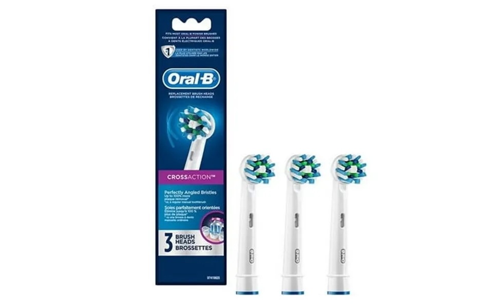 Oral-b Cross Action Electric Toothbrush Replacement Brush Heads Refill 3 Count