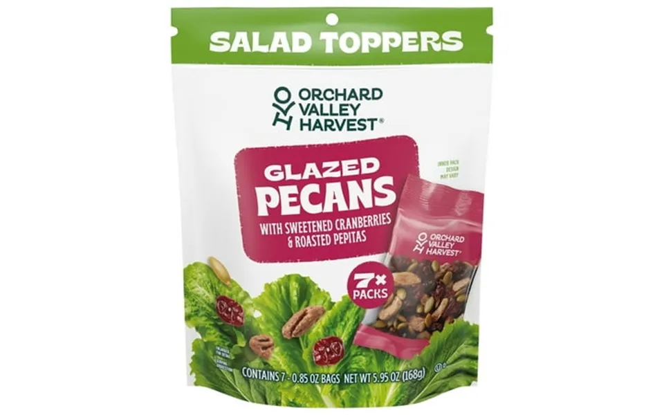Orchard Valley Harvest Salad Toppers Gluten Free Glazed Pecans With Sweetened Cranberries & Roasted Pepitas 0