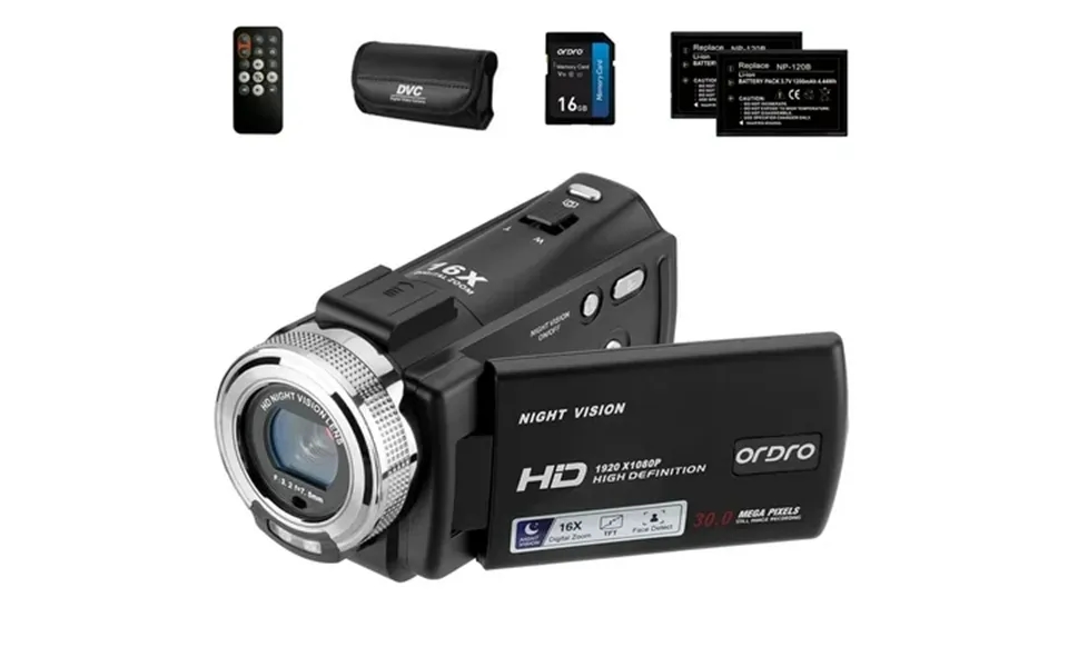 Ordro Camcorders Hdv-v12 1080p Video Camera Infrared Night Vision 3