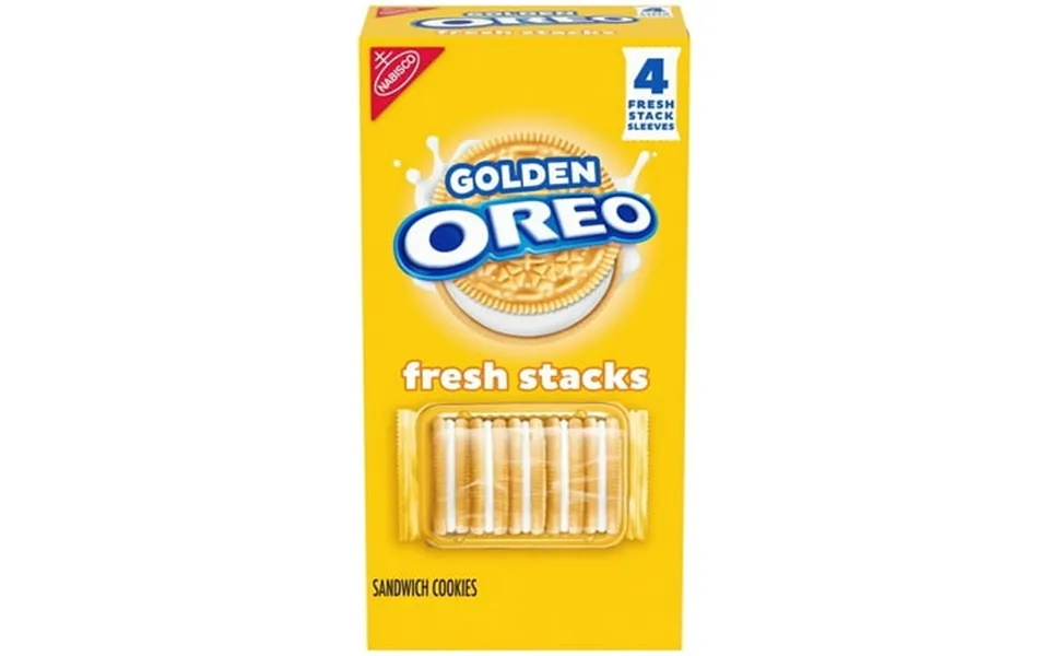 Oreo Fresh Stacks Golden Sandwich Cookies - 8.05 Oz