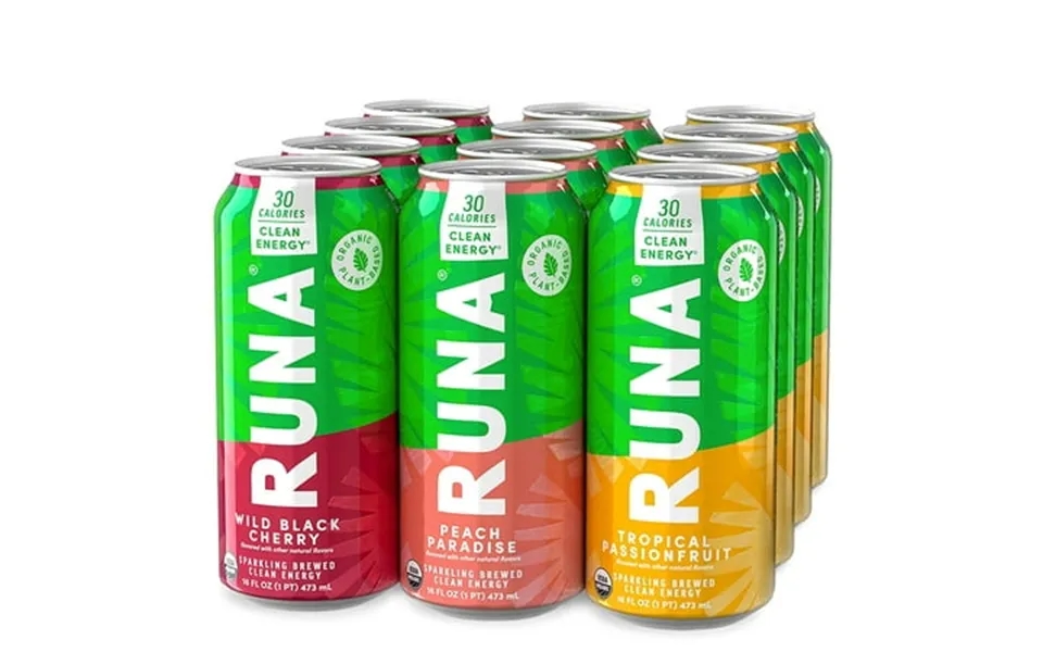Organic Clean Energy Drink By Runa Bold Variety Pack Organic Plant-based Full Of Flavor 30 Calories Powerful Natural Caf