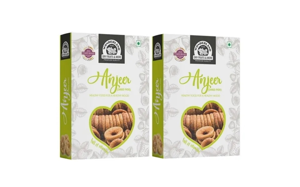 Organic Dried Afghani Anjir Figs By Wonderland Foods 400gm 200gm*2 Each Munch The Healthy Cruch Jumbo Size Anjir Figs Bo