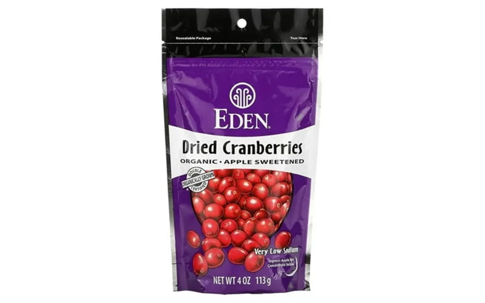 Organic Dried Cranberries 4 Oz Pouches