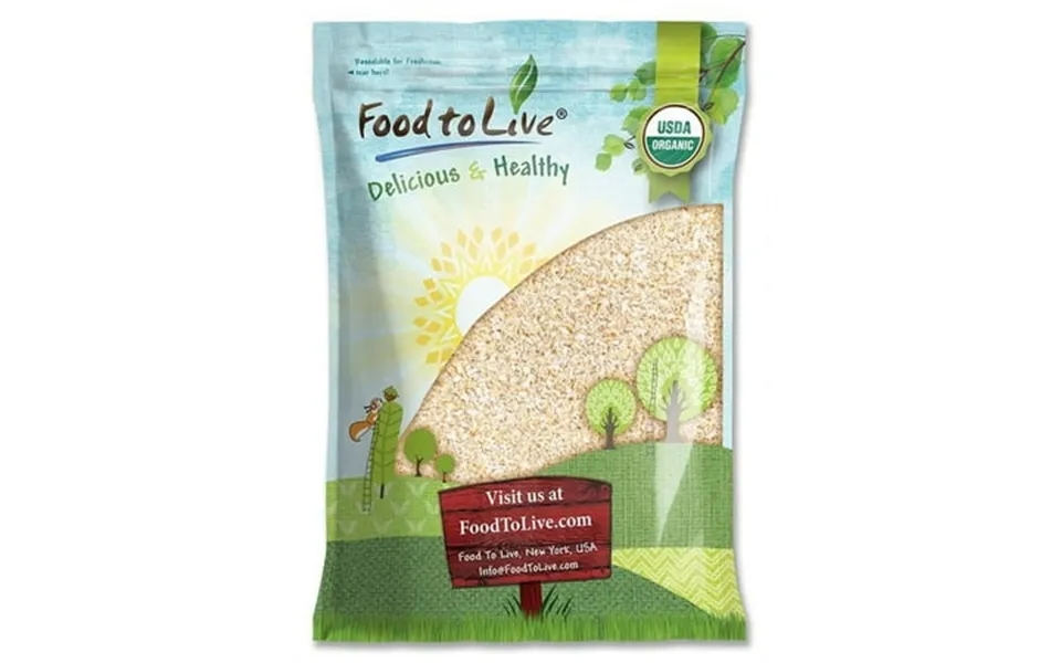 Organic Oat Bran 10 Pounds Non-gmo Kosher Raw Vegan By Food To Live