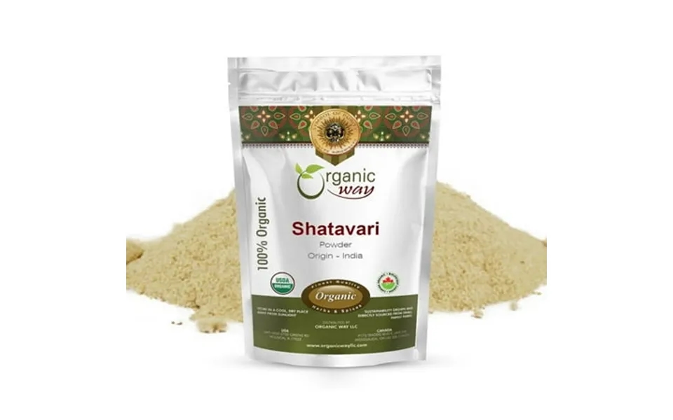 Organic Way Shatavari Powder Asparagus Racemosus Herbal Tea- Organic & Kosher Certified Raw Vegan Non Gmo & Gluten Free