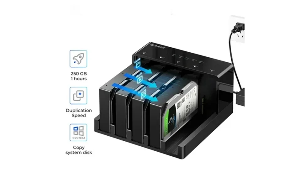 Orico 5 Bay Hard Drive Docking Station Usb 3.0 To Sata 2.5 3