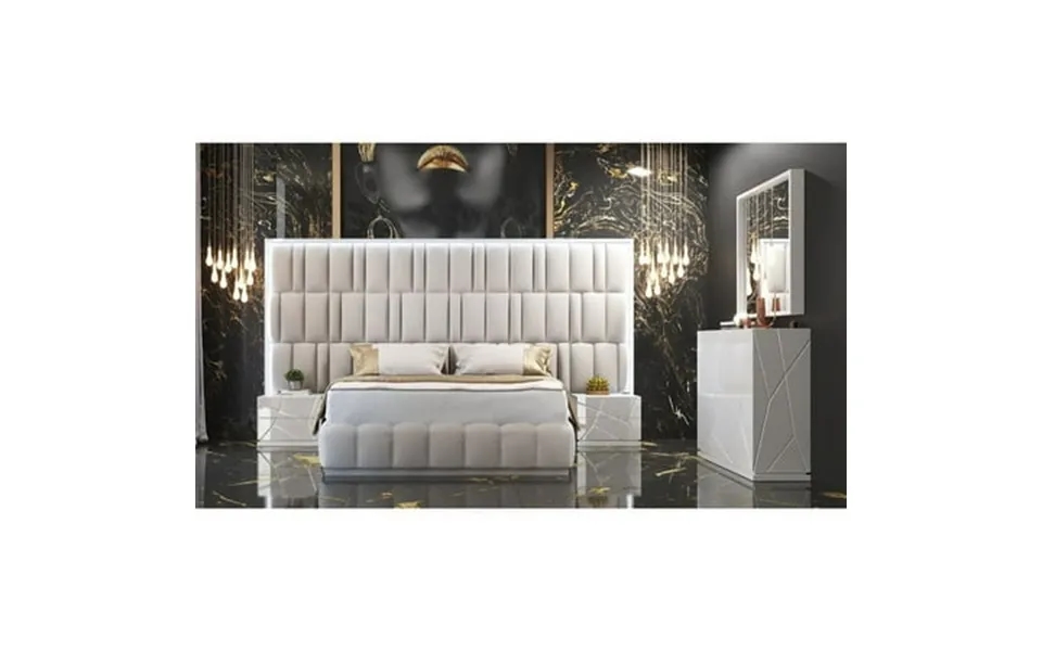 Orion Modern 5-piece Bedroom Set With Kiu Cases White King