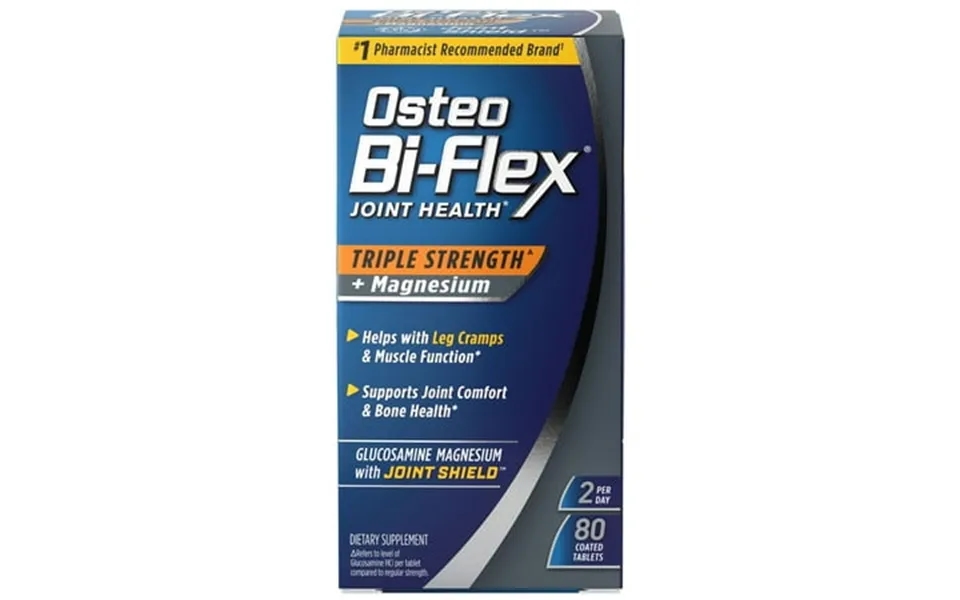 Osteo Bi-flex Glucosamine With Magnesium Coated Tablets 80 Count