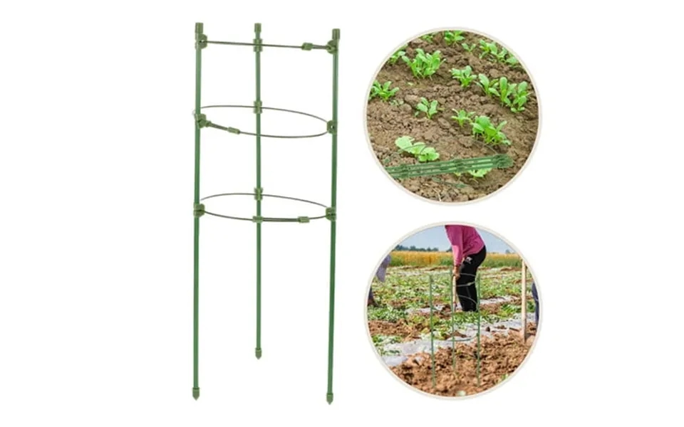 Ounona 2 Sets Plant Support Cages Tomato Stakes Vegetable Trellis With Adjustable Rings For Cucumber Climbing Vines Flow