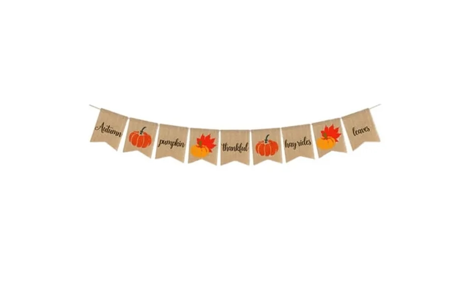Ounona Pumpkin Maple Decoration Event Thanksgiving Day Banner