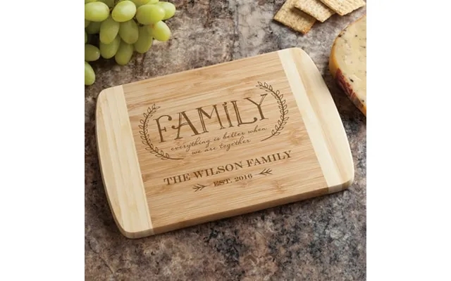 Our Family Personalized Bamboo Cutting Board product image