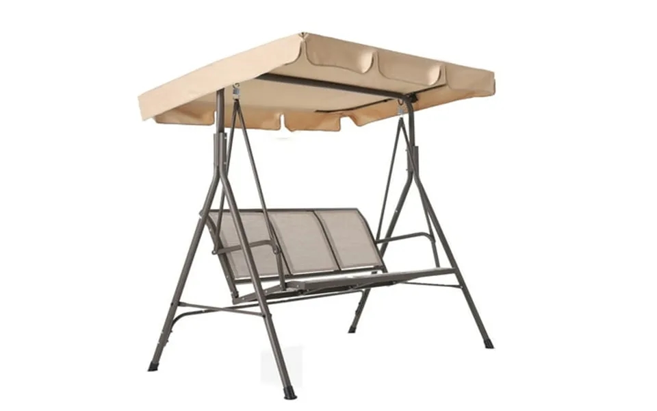 Outdoor Daybed With Canopy 3 Seat Patio Outdoor Hanging For 3 Person Large Hanging Lounge Chair With Adjustable Removabl