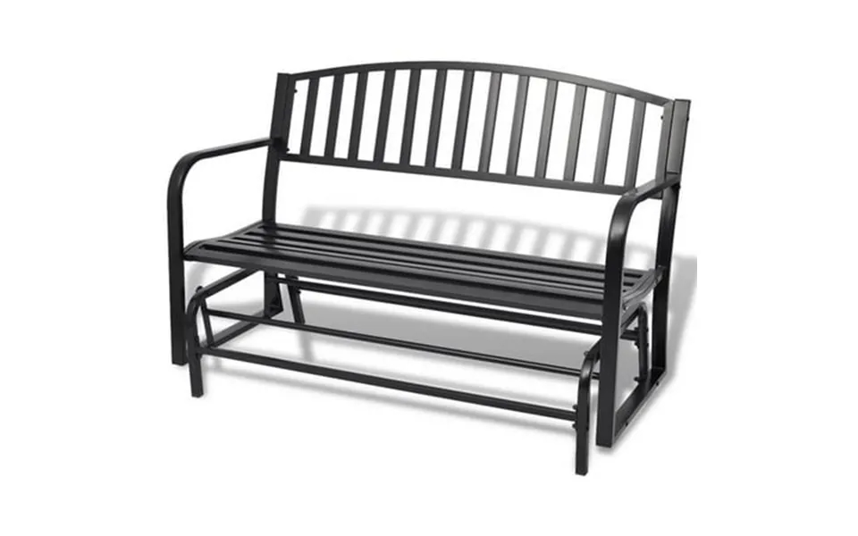 Outdoor Swing Bench Black
