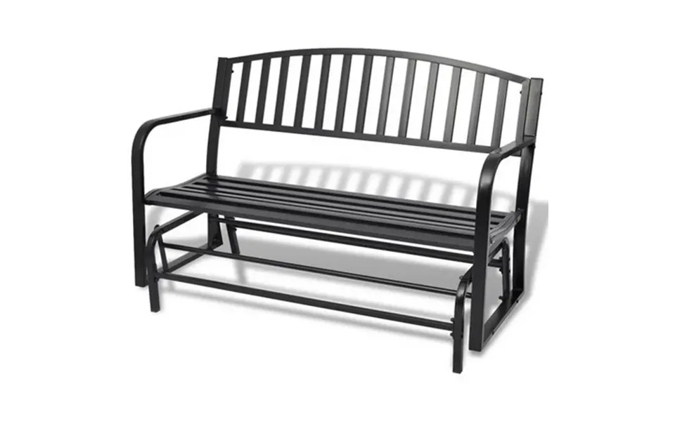 Outdoor Swing Bench Black
