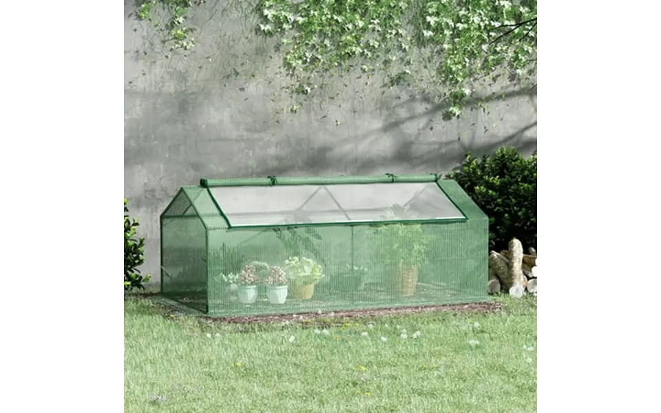 Outsunny 71 X 36 X 28 Mini Greenhouse Portable Hot House For Plants With Large Zipper Windows For Outdoor Indoor Garden