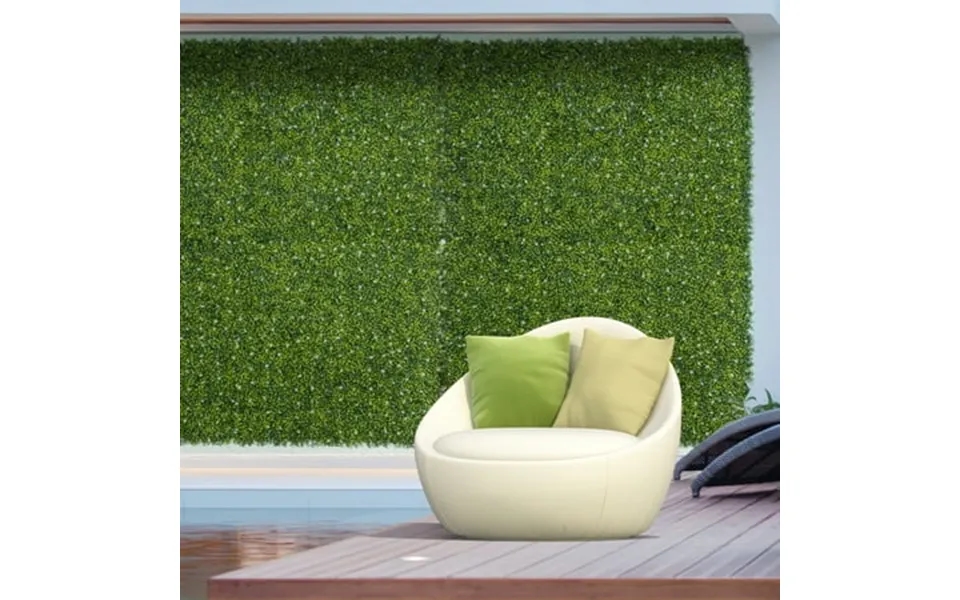 Outsunny Artificial Grass Wall Panel Backdrop 12 20 X 20 Boxwood Uv Protection Privacy Screen Panels Milan Leaf & Flower