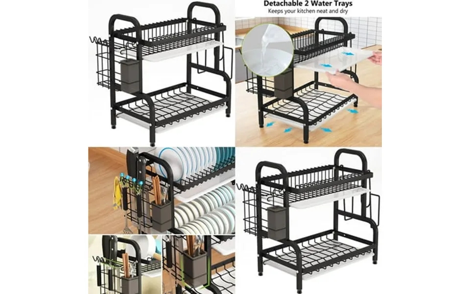 Over The Sink Dish Drying Rack 201 Stainless Steel Dish Rack Adjustable Dish Drainer For Kitchen Organization Storage Sh