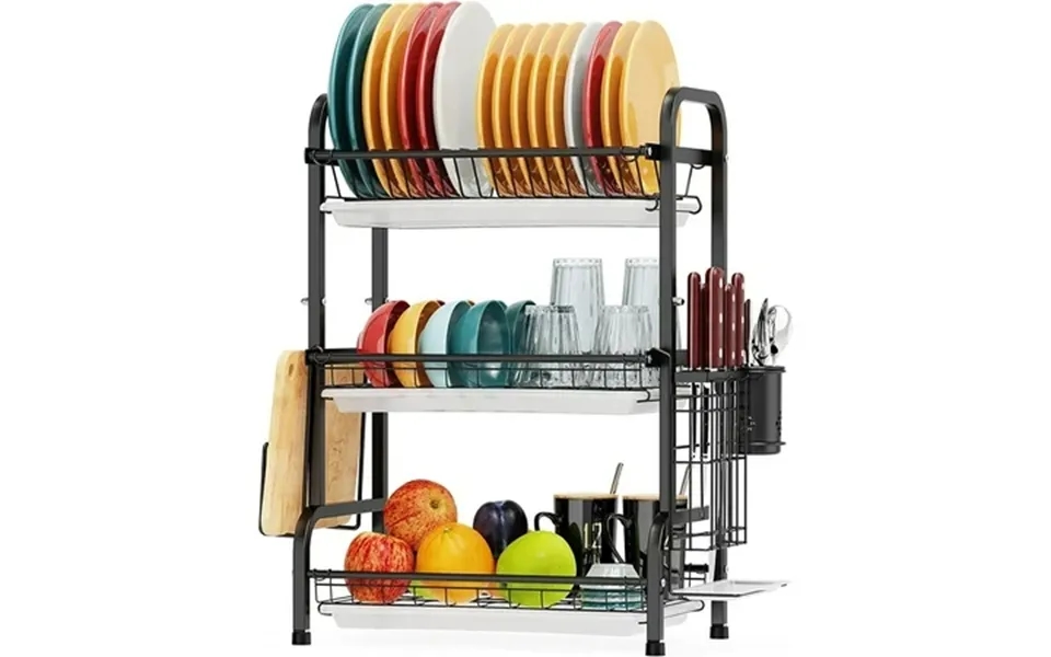 Over The Sink Dish Drying Rack - Adjustable 2-tier Large Dish Dryer Rack For Kitchen Organizer Storage Space Saver Shelf