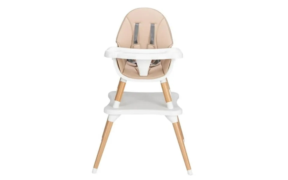 Overpatio 5-in-1 Baby High Chair Infant Booster Seats Table & Chair Set Beige