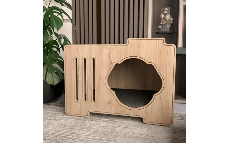 Ozzy Indoor Dog House - Eco-friendly Stylish Wooden Design With Mattress Easy Assembly